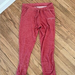 good hYOUman Girls Heathered Maroon Drawstring Joggers